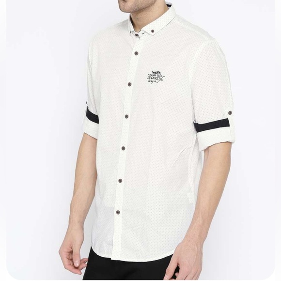 ED HARDY Men's Long Sleeve Button-Up Casual Shirt - White, X-Large - Picture 9 of 12